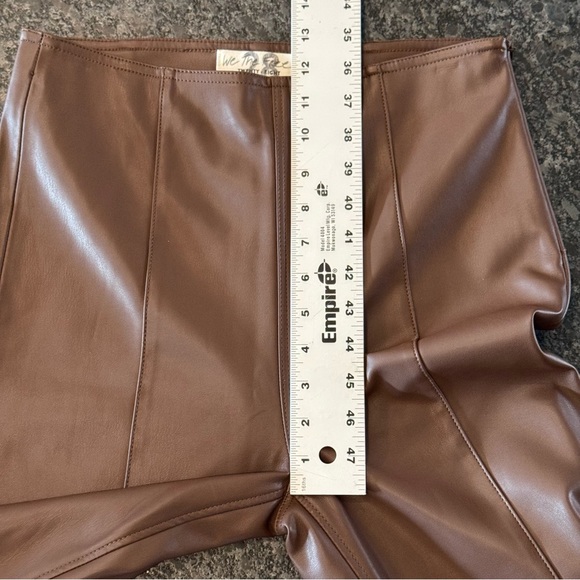 FREE PEOPLE WE THE FREE SPITFIRE SKINNY FAUX LEATHER PULL ON PANTS SIZE 28 - Picture 7 of 9